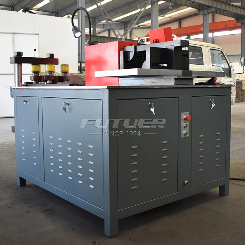 유압식 구리 버스바 가공기 신형 503esk 3-in-1 CNC 버스바 절단 펀칭 벤딩 머신 버스바 기계