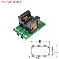 1 sztuk SSOP28 TSSOP28 do DIP28 gniazdo adaptera programatora TSSOP do konwertera DIP układ testowy IC do skoku 0.65MM