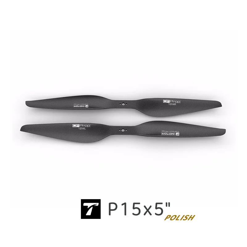 PAIR T-MOTOR P15x5 sanded surface carbon fiber propeller, multi-rotor drone flight universal integrated propeller