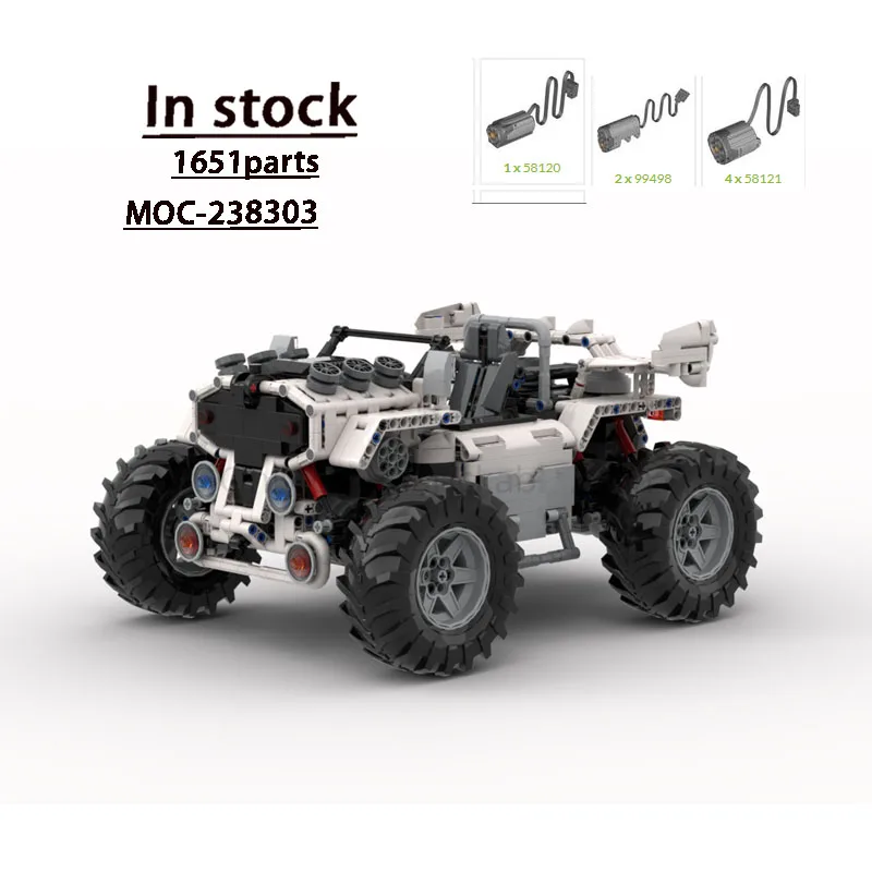 MOC-238303 جديد سوبر سبورتس سباق السيارات بنة نموذج 1651 أجزاء الأولاد الأطفال عيد ميلاد وعيد الميلاد لعبة هدية