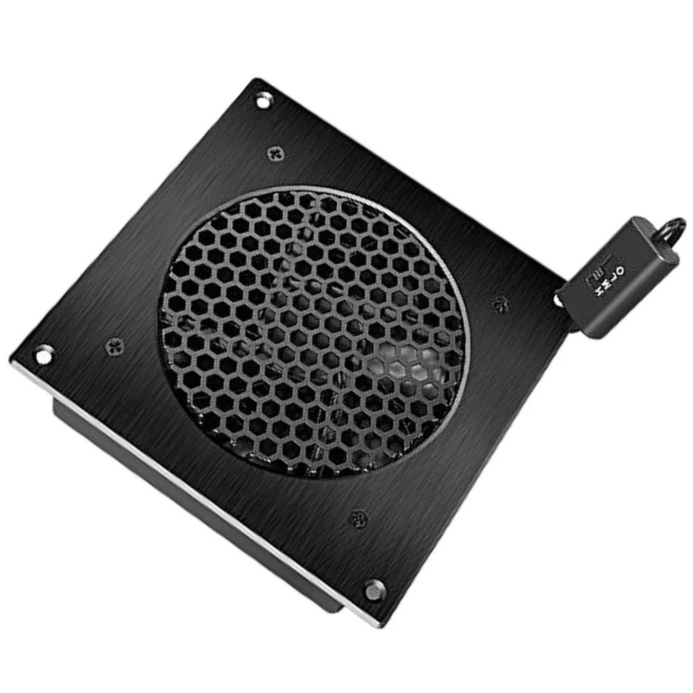 Ultra Quiet 18dB Cooling Fan Designed for AIRPLATE S3 For Cabinets CNC Aluminum Frame Brushed BlFor ACk Finish 14x14x4cm