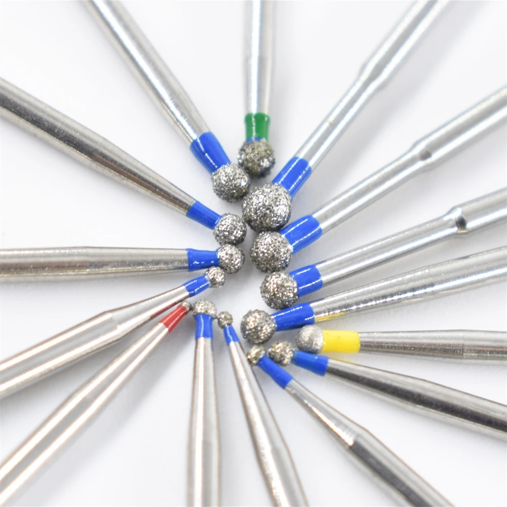 10pcs BR TC TF TR Series Dental Diamond Burs High Speed Handpiece Burs FG Dia 1.6MM Dental Polishing Cutting Dentistry Materials