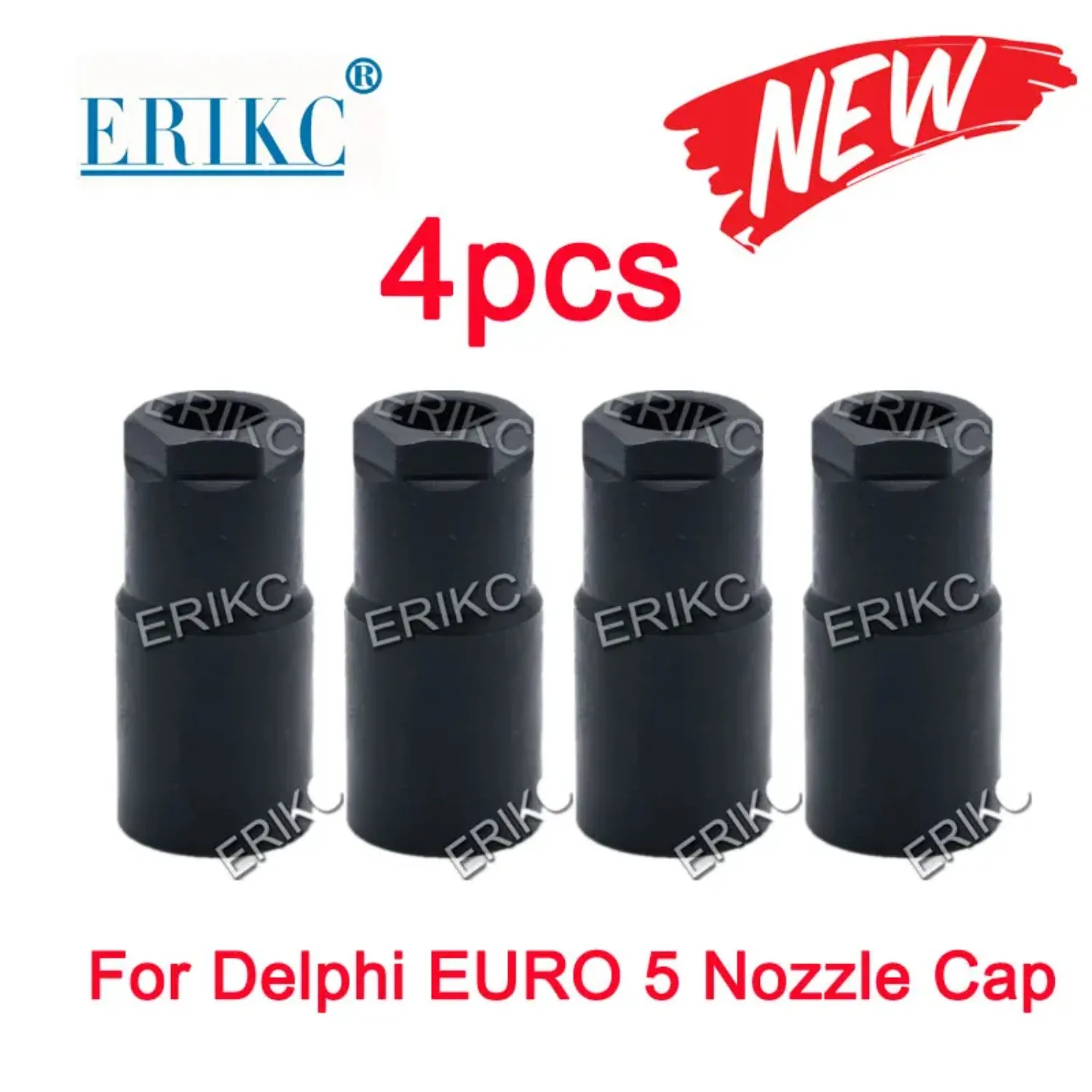 4pcs for Delphi EURO 5 Nozzle Cap Nut Assy E1023007 Fuel Common Rail Injector Nozzle Cap Solenoid Nut, Pump Injector Nozzle Cup