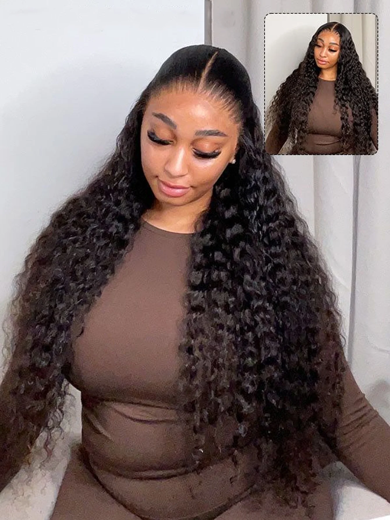 موجة عميقة الدانتيل الجبهة الباروكات شعر الإنسان 13x4 HD الدانتيل الجبهة الباروكات شعر الإنسان غلويليس قبل Plcked شعر بشري مجعد شعر مستعار للنساء
