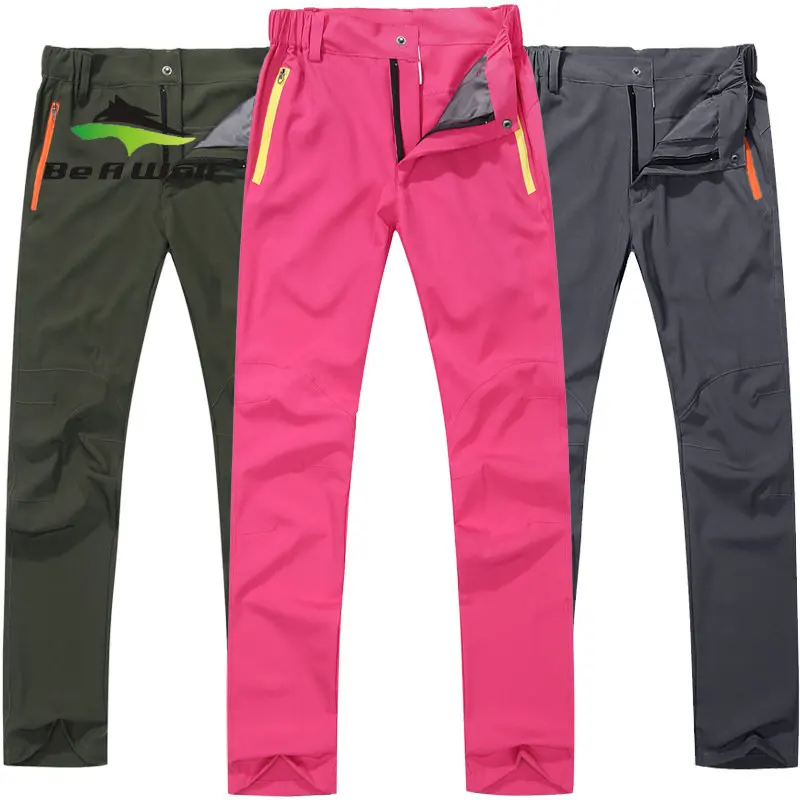 

Be A Wolf Men Summer Hiking Pants Wear-resistant Waterproof Women Quick Dry UV Proof Elastic Thin Breathable Climbing Trousers