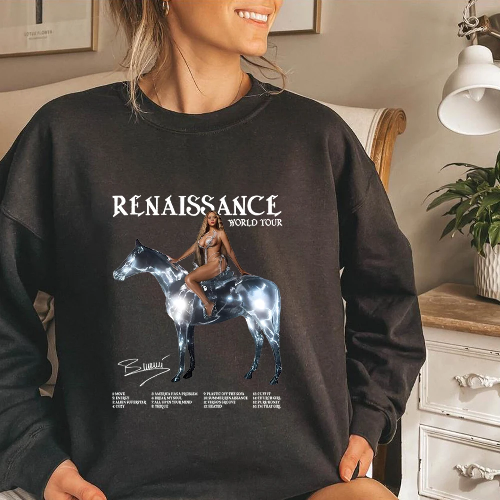 Beyoncé Renaissance World Tour Crewneck Sweatshirt Vintage Beyonce 2023 Tshirts Renaissance New Album Shirt Unisex Sweatshirt