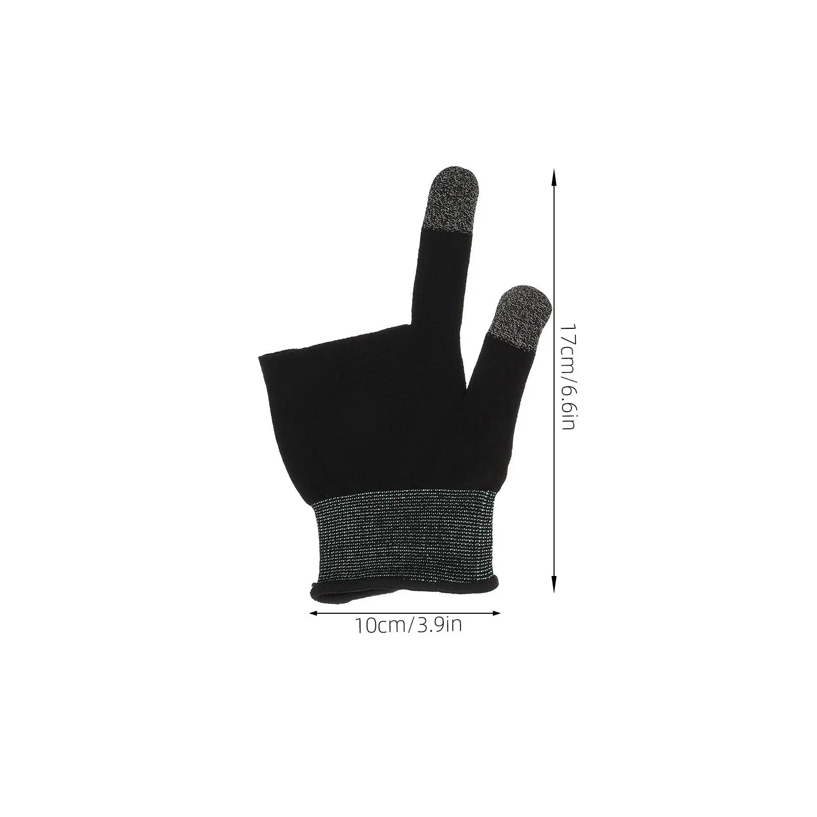 2Pair Touch Screen Gaming Gloves Carbon Fiber Heating Yarn Stretch Fabric Mobile Phone Game Gloves Breathable Refreshing