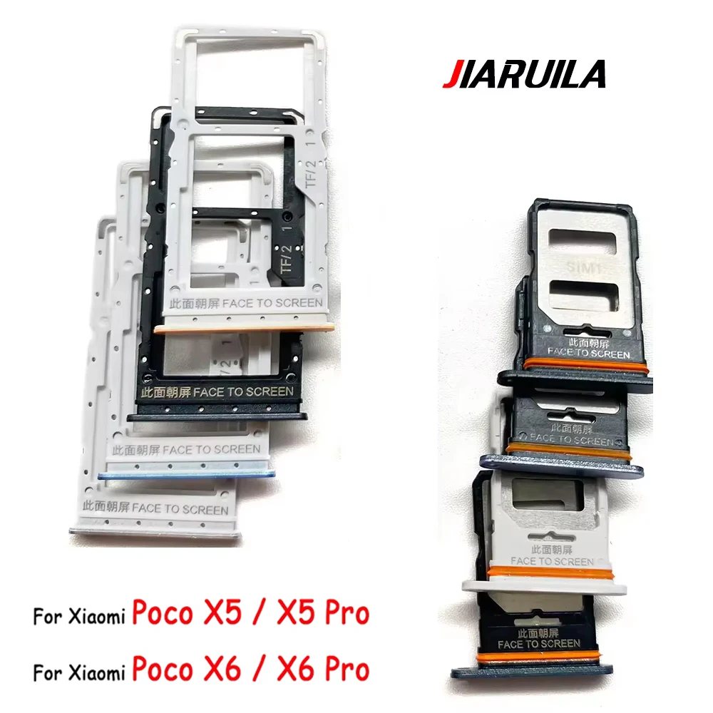 

20Pcs , For Xiaomi Poco X5 X6 Pro SIM Card Slot SD Card Tray Holder Adapter Replacement Parts