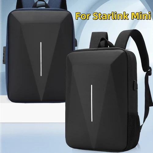 Mochila protectora dura para Starlink Mini Dish y todos los accesorios, bolsa de almacenamiento, estuche antirrobo, bolsa de viaje resistente al agua