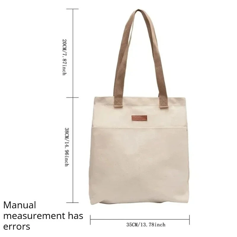 Heißer Verkauf 1Pcs für frauen Einkaufstasche Leinwand Große Kapazität Erweiterte Sinn Handtasche Bequem Praktische Weibliche der pendler Tasche