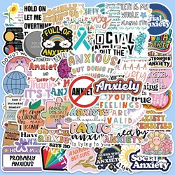 50PCS Anxiety Sensory Sticker INS Style Decals For Laptop Luggage Phone Case Skateboard Jukebox Waterproof DIY Graffiti Stickers