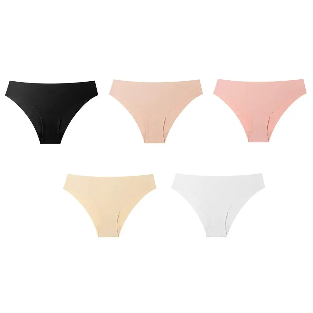 

Large Size Triangle Briefs Pants Breathable Soft Lingeries Sexy Hot Ice Silk Japanese Woman Panties Seamless Low Waist Underwear