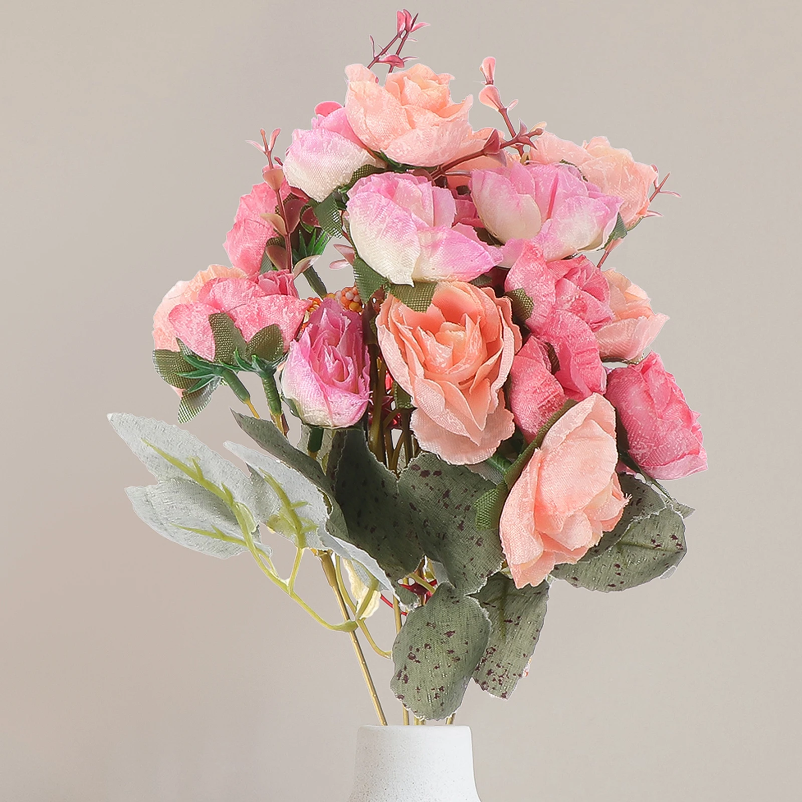 

2Pcs Exquisite Fake Rose Bouquet Easy Clean Home Decor Wedding Gift Forever Blooming Flowers Fake Flower Simulated Rose Decor