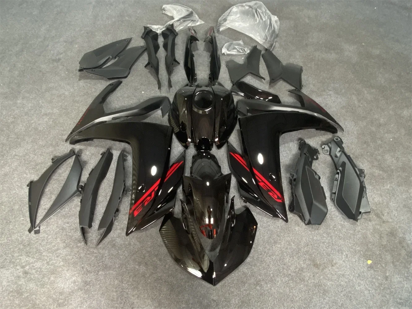 

Injection Fairings for R3 2015 - 2017 R25 2016 Complete Panels 15 16 17 ABS Plastic Panels Kit Body Work Light black Cowlings