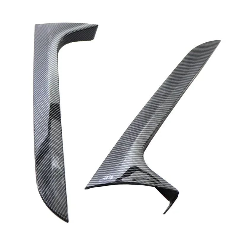 2 Pcs/Pair Car Rear Window Side Spoiler Canard Splitter Trim For Audi 2012-2018 A6 C7 Allroad TDI Quattro Avant Carbon Fiber AB