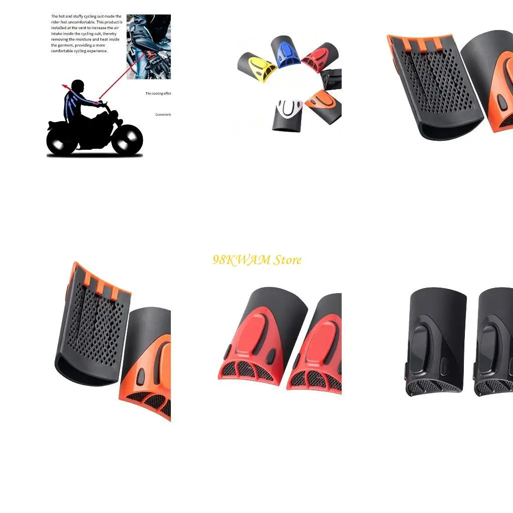 Lightweight Motorcycle Arm Covers Pair with Vent Panel Sleeve Ventilation Device 68UF