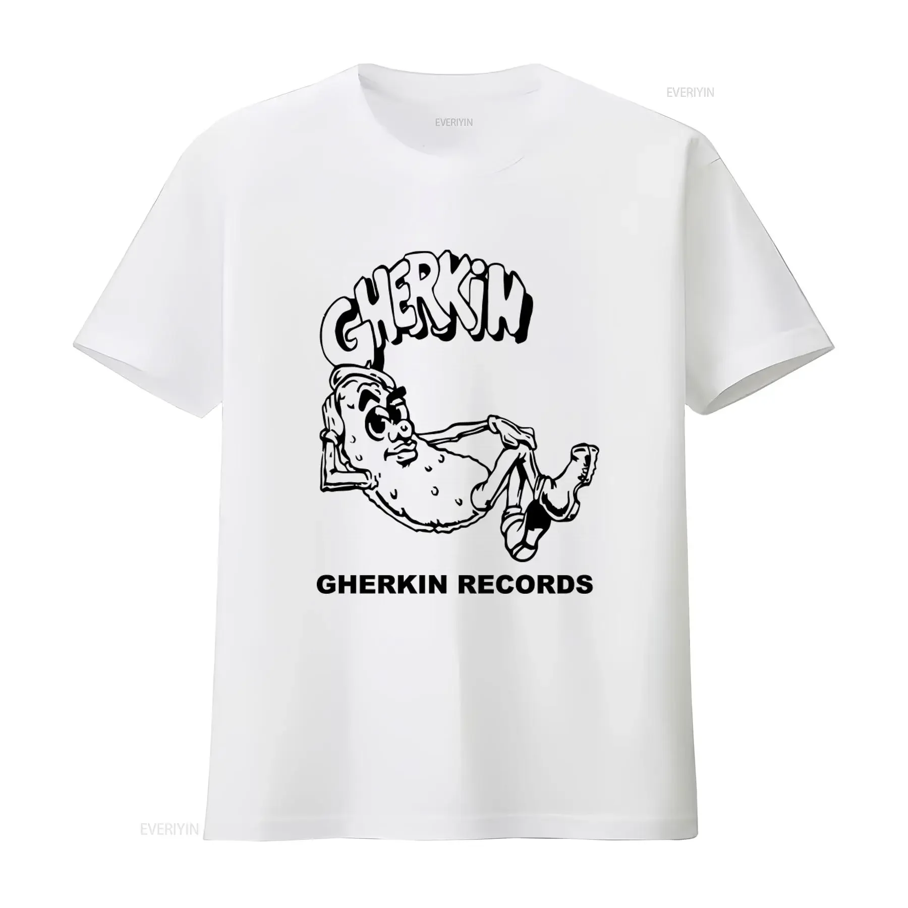 Camiseta Gherkin Records estilo retro con diseño Chicago House y ilustraciones de Mr Fingers, Armando, Mike y Dearborn, vintage, lavada