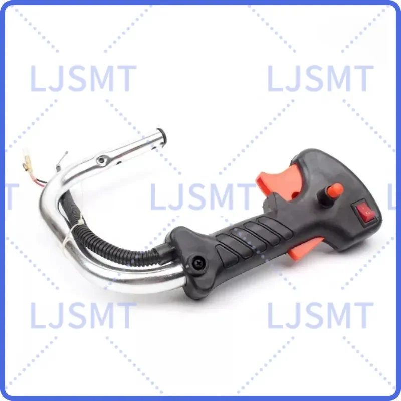 3pcs 2-Stroke 32 Type Throttle Handle Switch and Throttle Cable Assembly for Hedge Trimmer Brush Cutter Replacement Parts