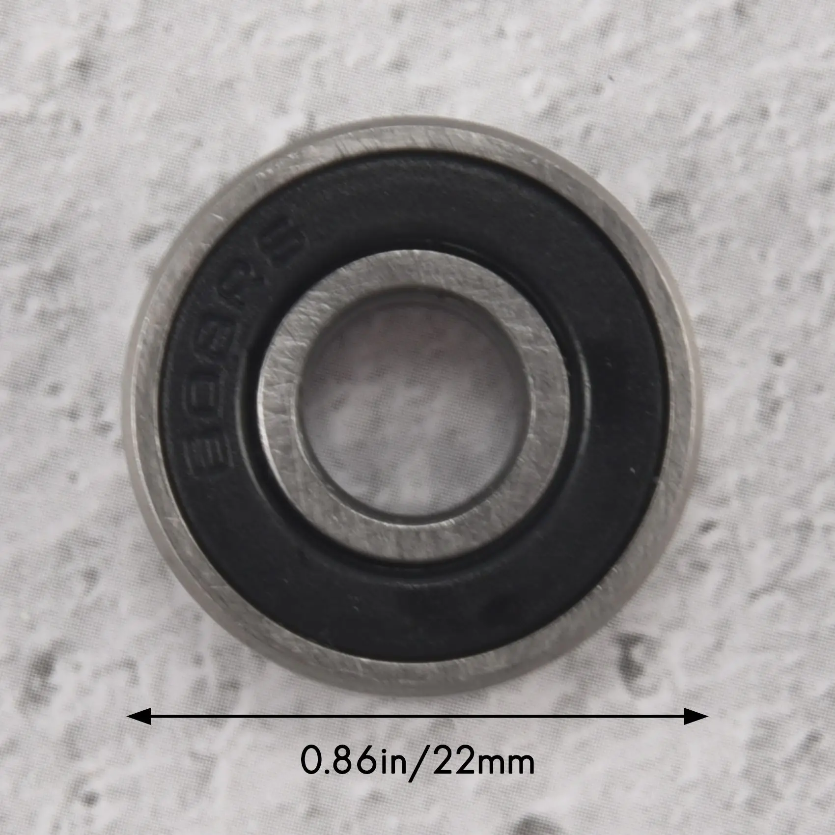 BISM1 60 Stück/Set 608 2RS Kugellager ABEC-5 8 x 22 x 7 mm tiefe Nut-Kohlenstoffstahl-Dichtungskugellager