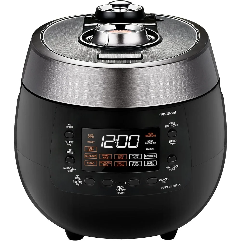 

Rice Cookers With Nonstick Inner Pot, 6-Cup (Uncooked) Twin Pressure Rice Cooker, 14 Menu & 3 Voice Guide, Rice Cookers