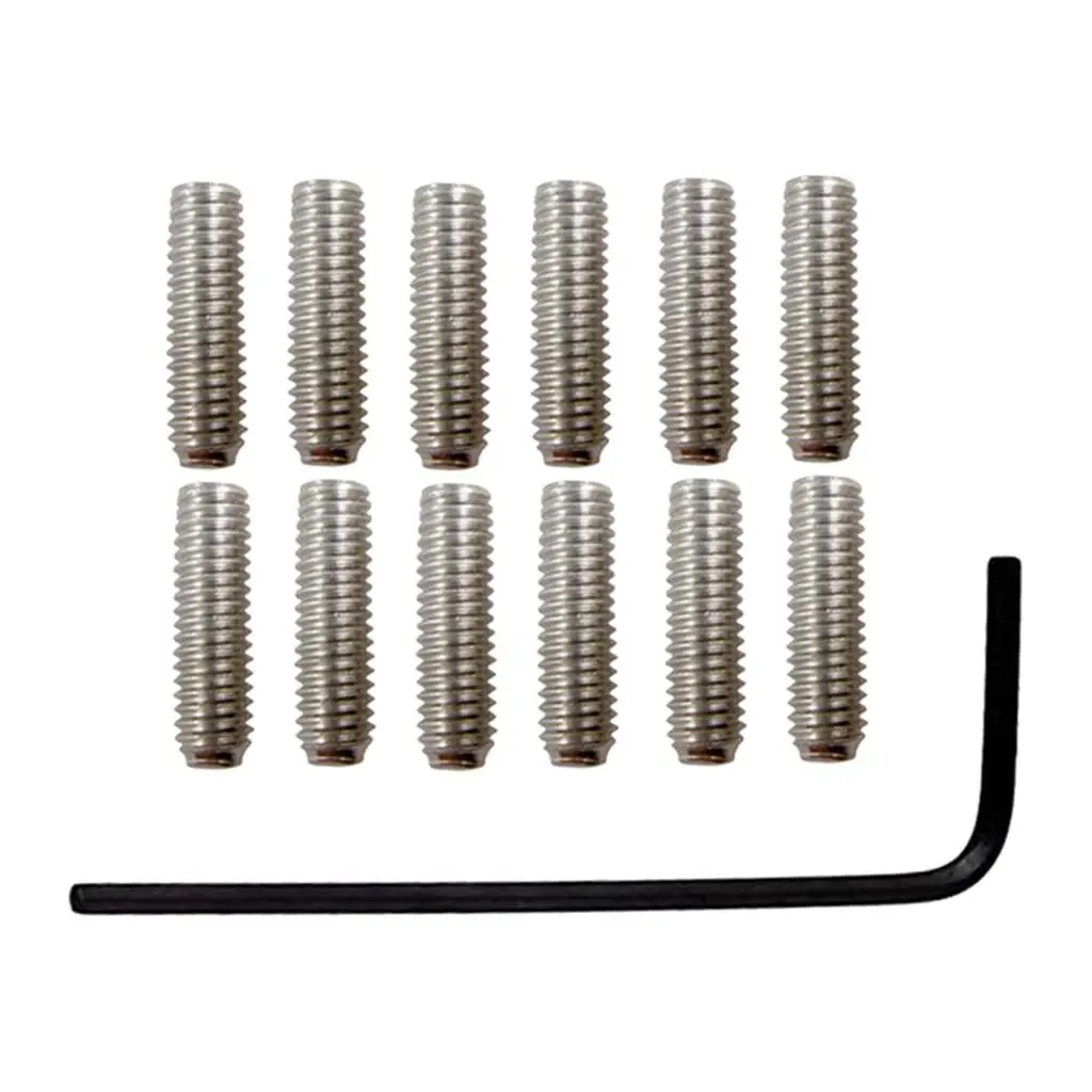 الغيتار الكهربائي جسر اهتزاز الارتفاع ضبط مسامير ل ST/TL باس الغيتار لتقوم بها بنفسك أدوات Luthier أجزاء Accs النيكل #1