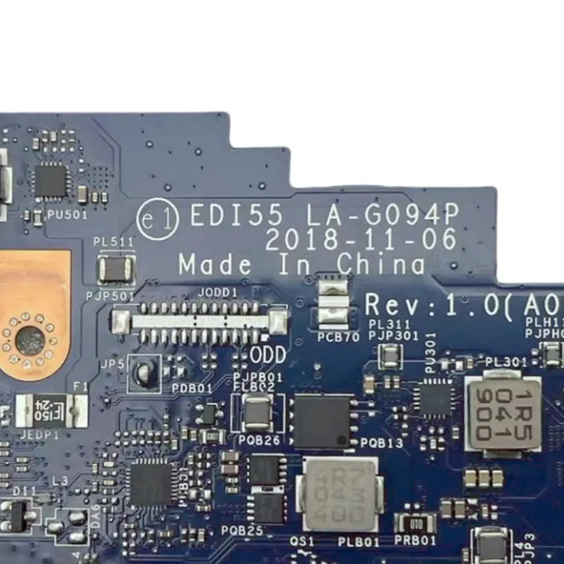 Placa-mãe para laptop Dell Inspiron 3482 3582 LA-G094P com CPU N4020/N5000 100% totalmente testada e funcionando bem