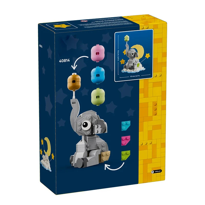 

MOC Small Elephant Building Blocks in the Sky DIY Education Building Blocks Desktop Decorations Toys Children's Birthday Gifts