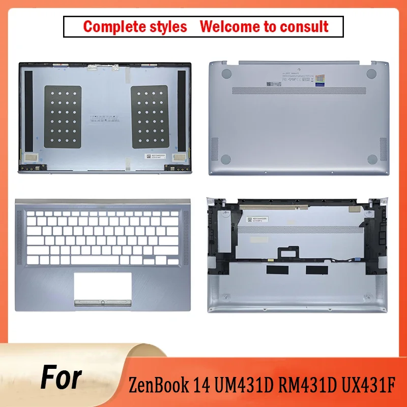 

95% новинка для ZenBook 14 UM431D RM431D UX431F BX431 U4500F задняя крышка ЖК-экрана/передняя панель/подставка для рук верхняя нижняя часть корпуса