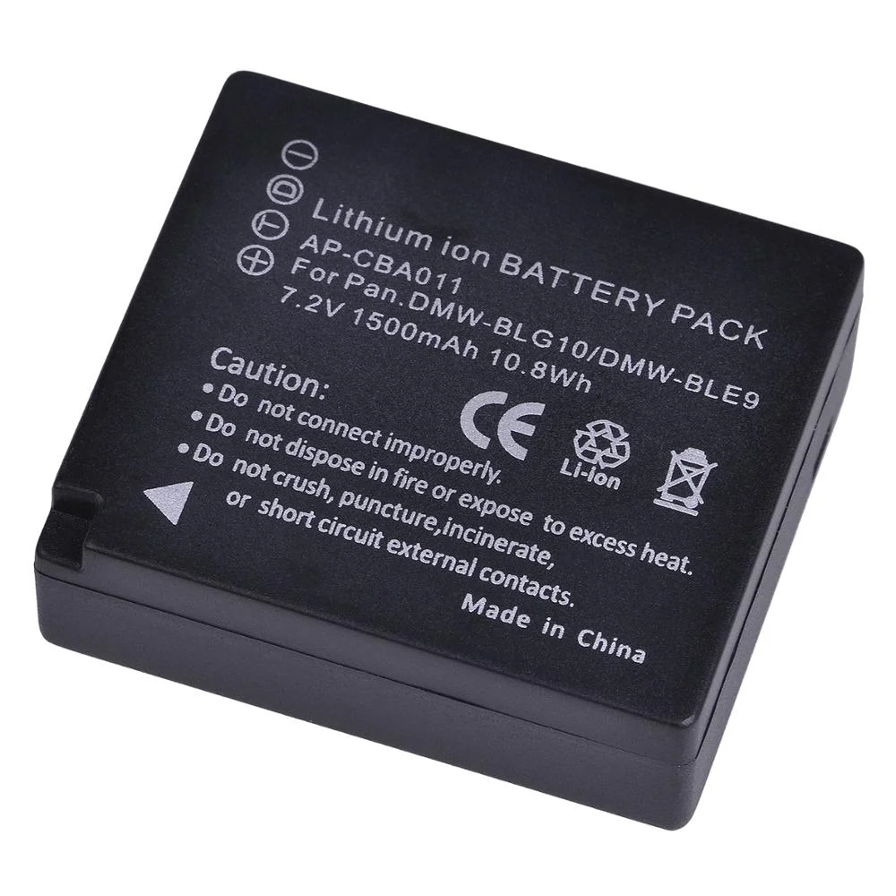 For Panasonic  BLE9 BLG10E GF6 GX7 GF3 GF5 DMW-BLG10 BLG10PP BLE9 BLE9E BLE9PP Camera Battery Bateria + USB Charger