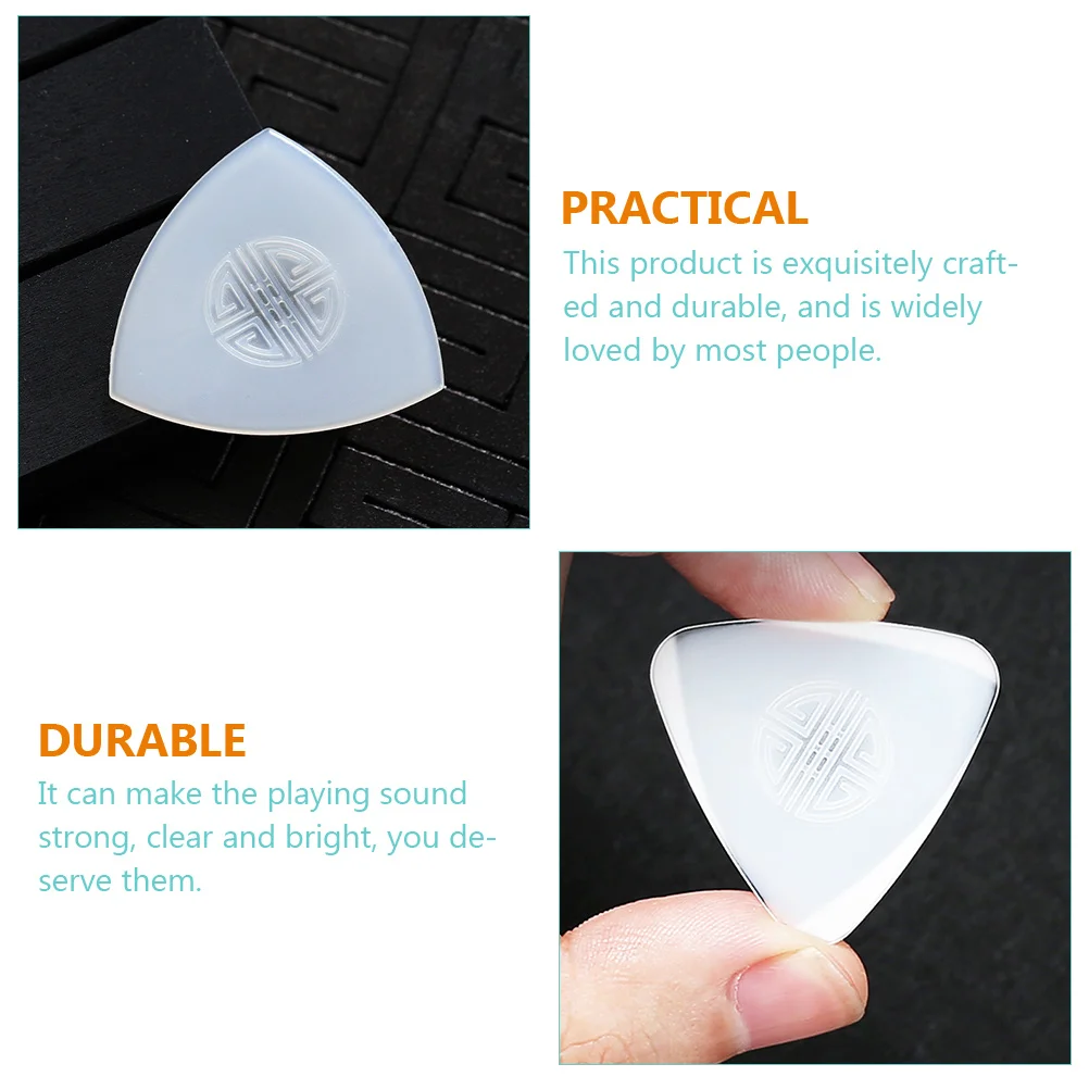 

4pcs Nylon Durable Liuqin Plectrum Smooth Strumming Compact Accessory Handy Liuqin Long Lasting Stringed Instrument Helper Ruan
