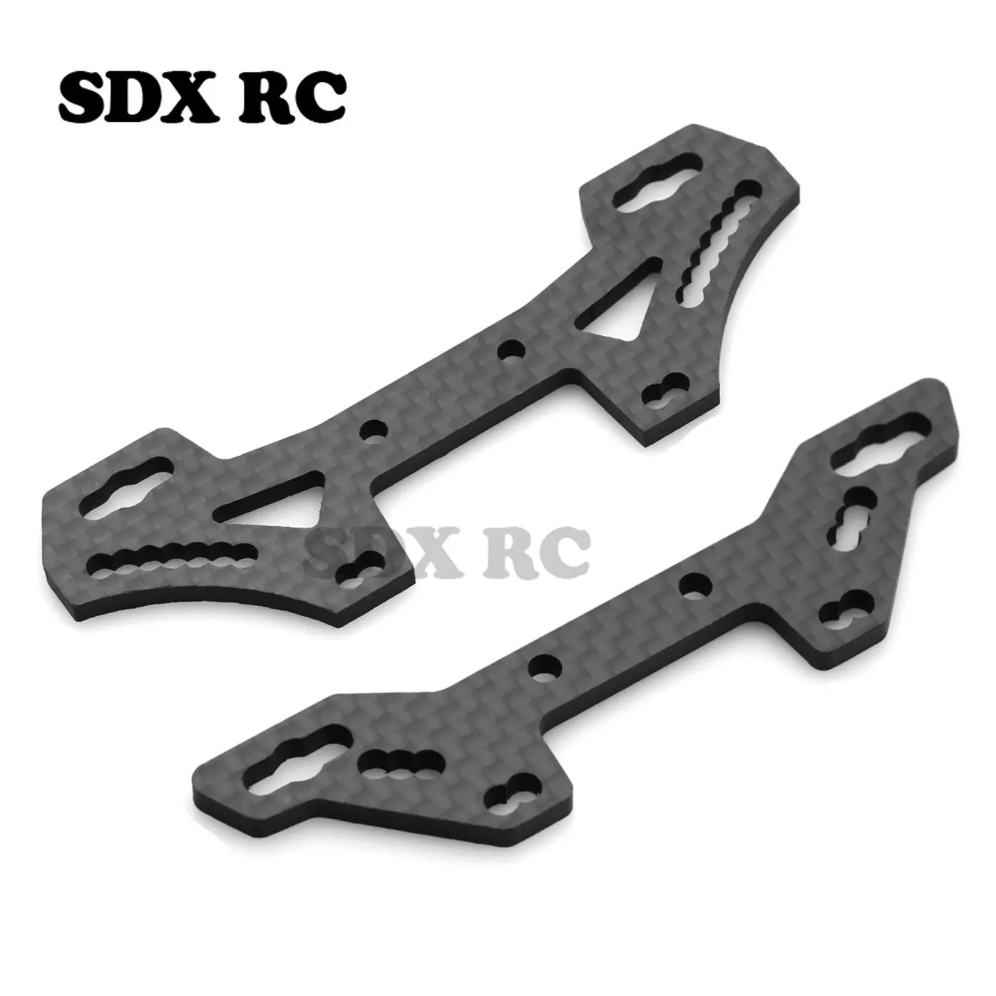 

Carbon Fiber Front and Rear Shock Tower Plate for Tamiya TT02 TT-02 1/10 RC Car Upgrade Parts Accessories