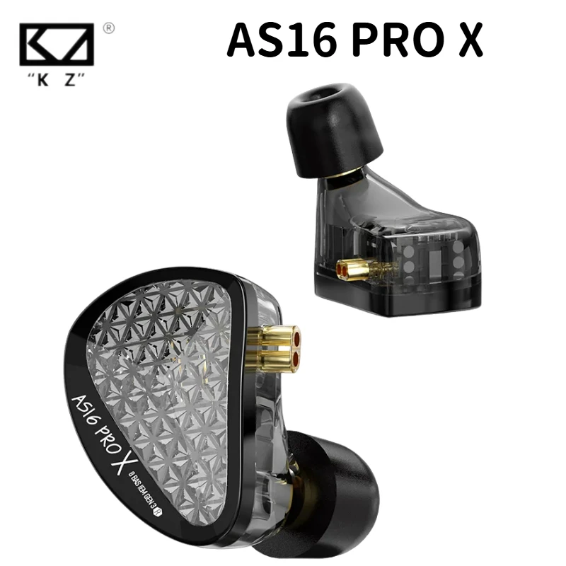 

KZ AS16 PRO X 8BA IEMs HiFi In Ear Earphone 8 Balanced Armature Headset High Sound Quality Monitor Earphone ASX ZS10PRO AST AS12