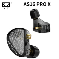 KZ AS16 PRO X 8BA IEMs HiFi In Ear Earphone 8 Balanced Armature Headset High Sound Quality Monitor Earphone ASX ZS10PRO AST AS12
