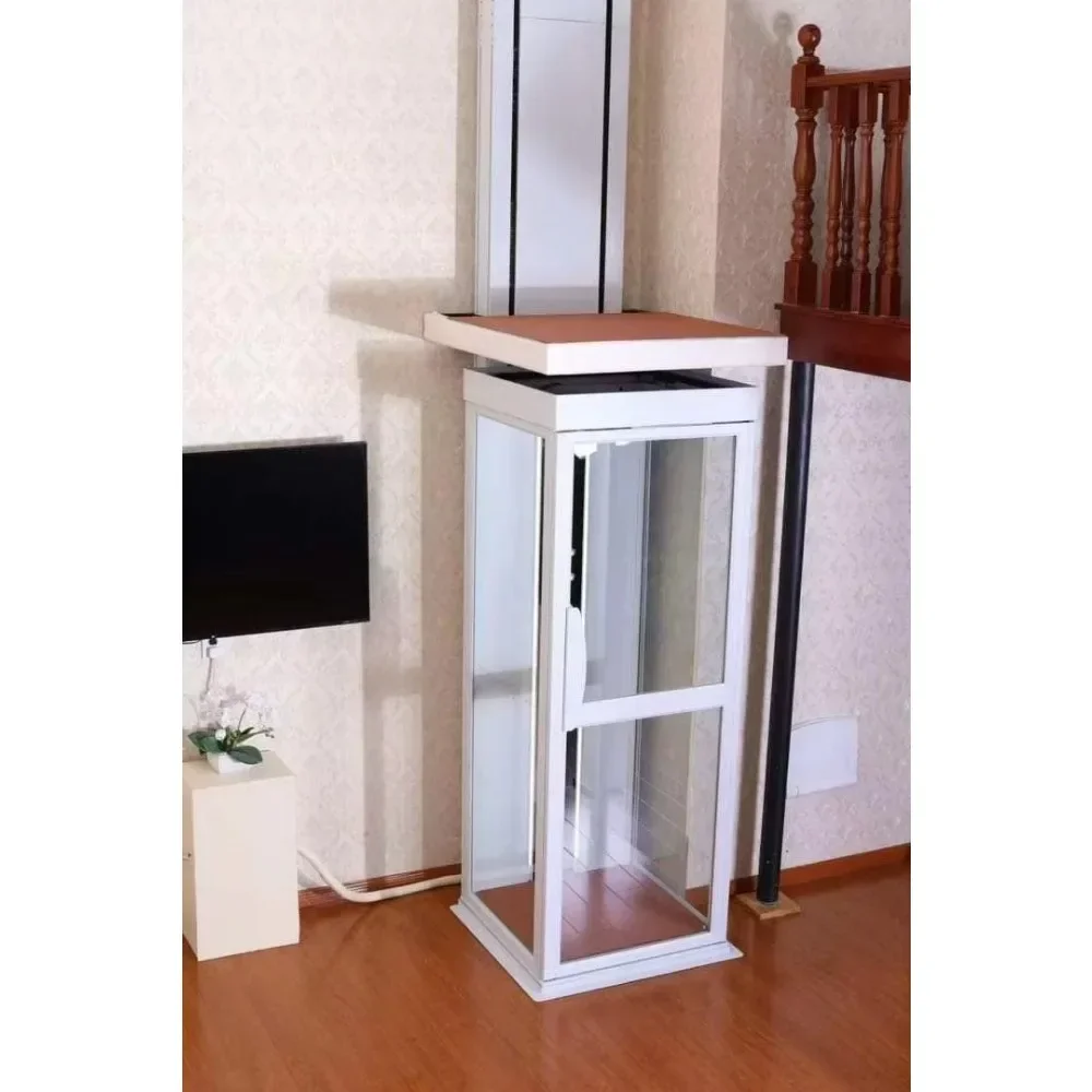 approved 320KG 450KG Modernize Home Residential Passenger Elevator Glass lift with glass shaft