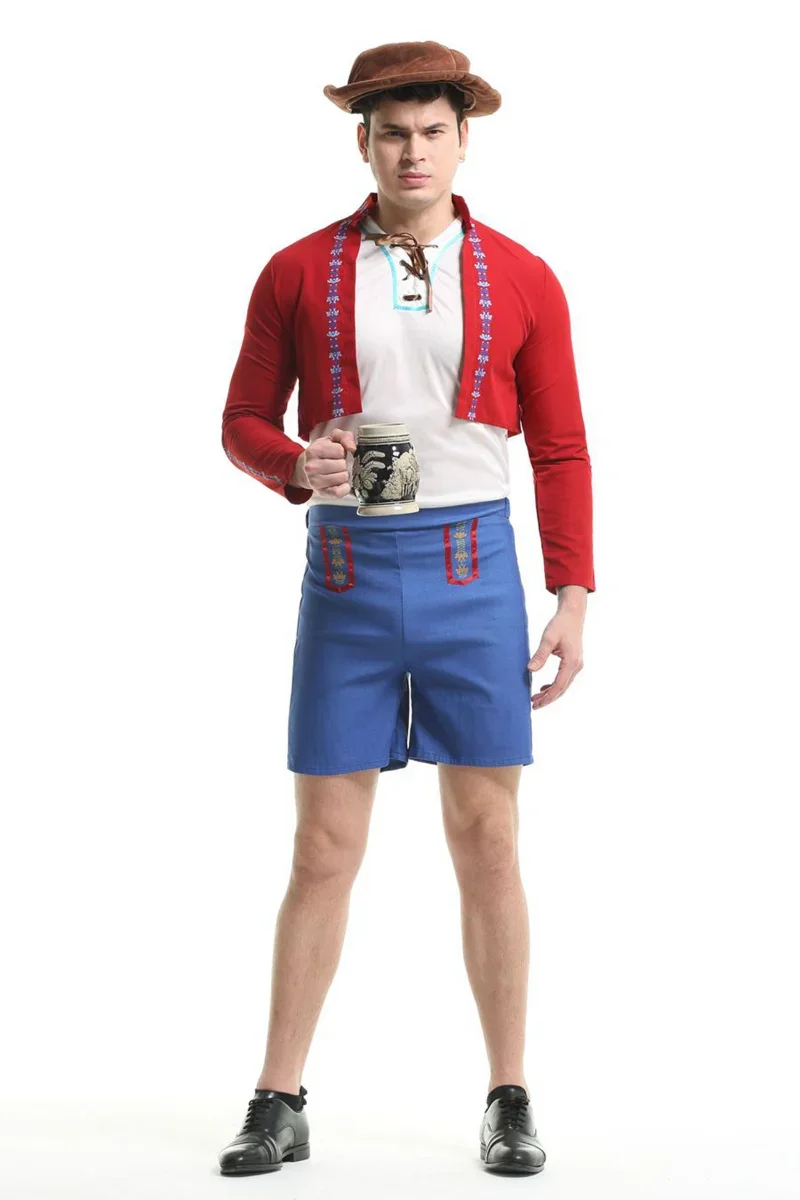 Europäisches Kultur-Festival-Kostüm Stierkämpfer-Cosplay-Anzug Deutsches Oktoberfest-Kostüm Spanisches Bühnen-Jacken-Outfit-Set – Detail 7