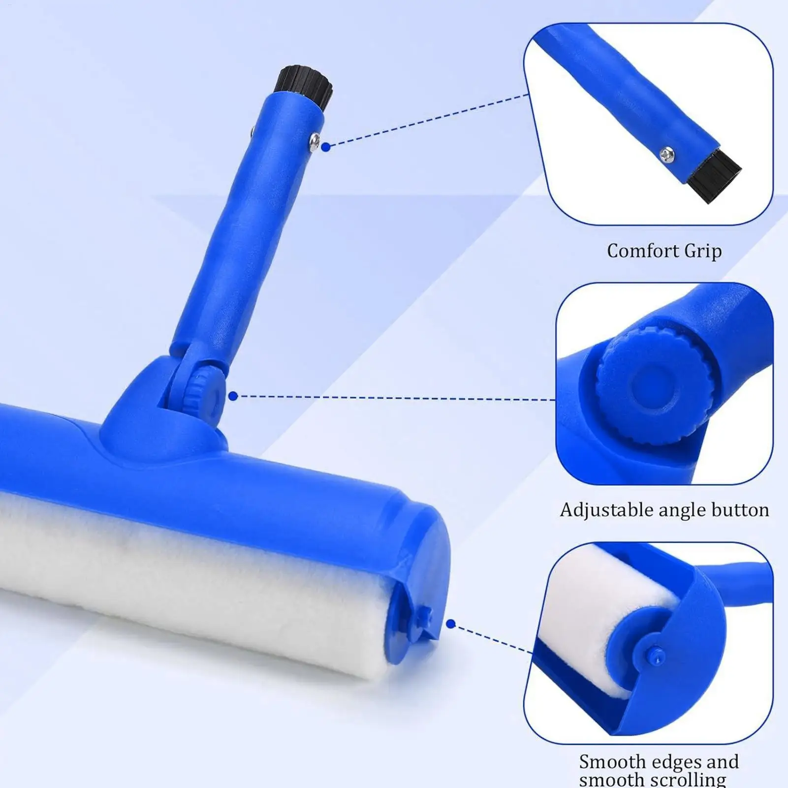 

Валик для рисования, профессиональный набор красок, удобный аппликатор с удлинителем для украшения интерьера мебели, стены, потолка
