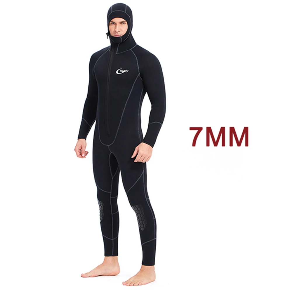 

2024NEW Wetsuit 7MM Scuba Snorkeling Jellyfish Diving Suit Men Neoprene Underwater Hunting Surfing Spearfishing Suit Hoodie