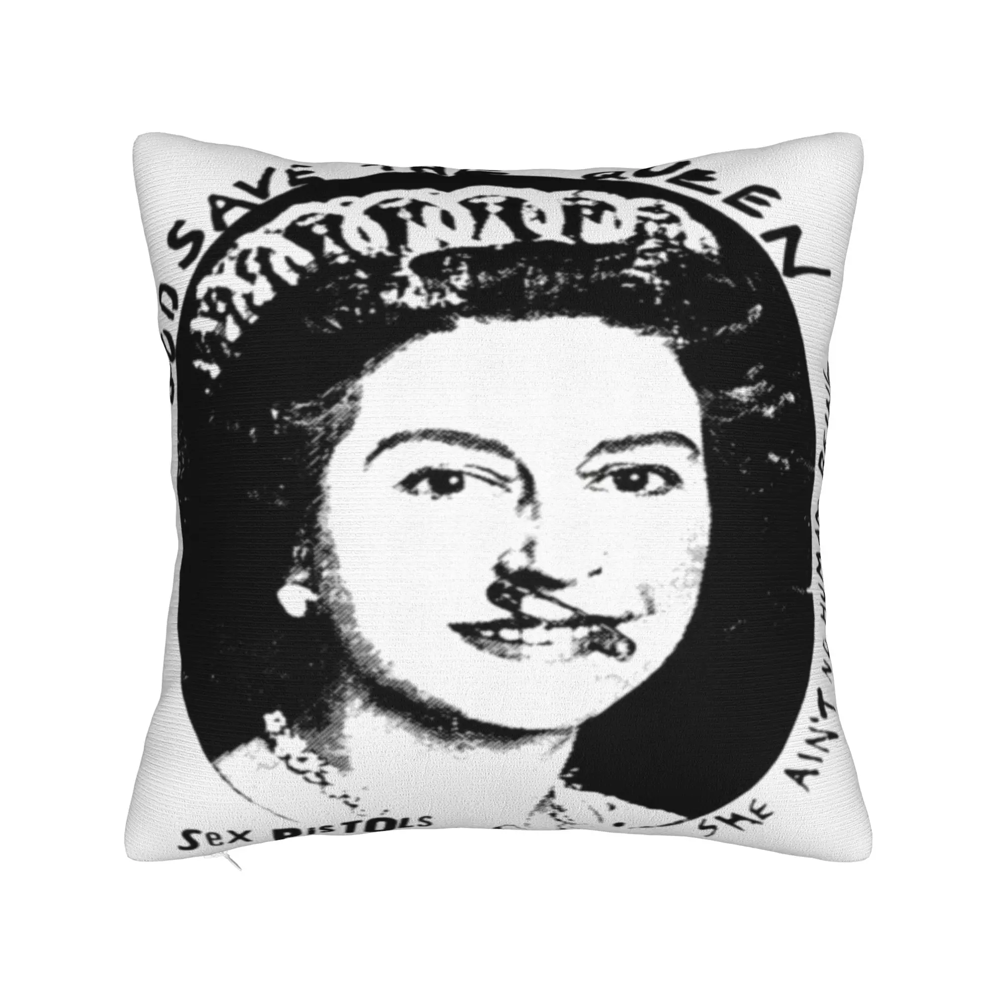 Sex Pistols Pillow Cover  Kawaii Pillow Case For Sofa Bedroom Home Decor Design Pillowcases Birthday Gift
