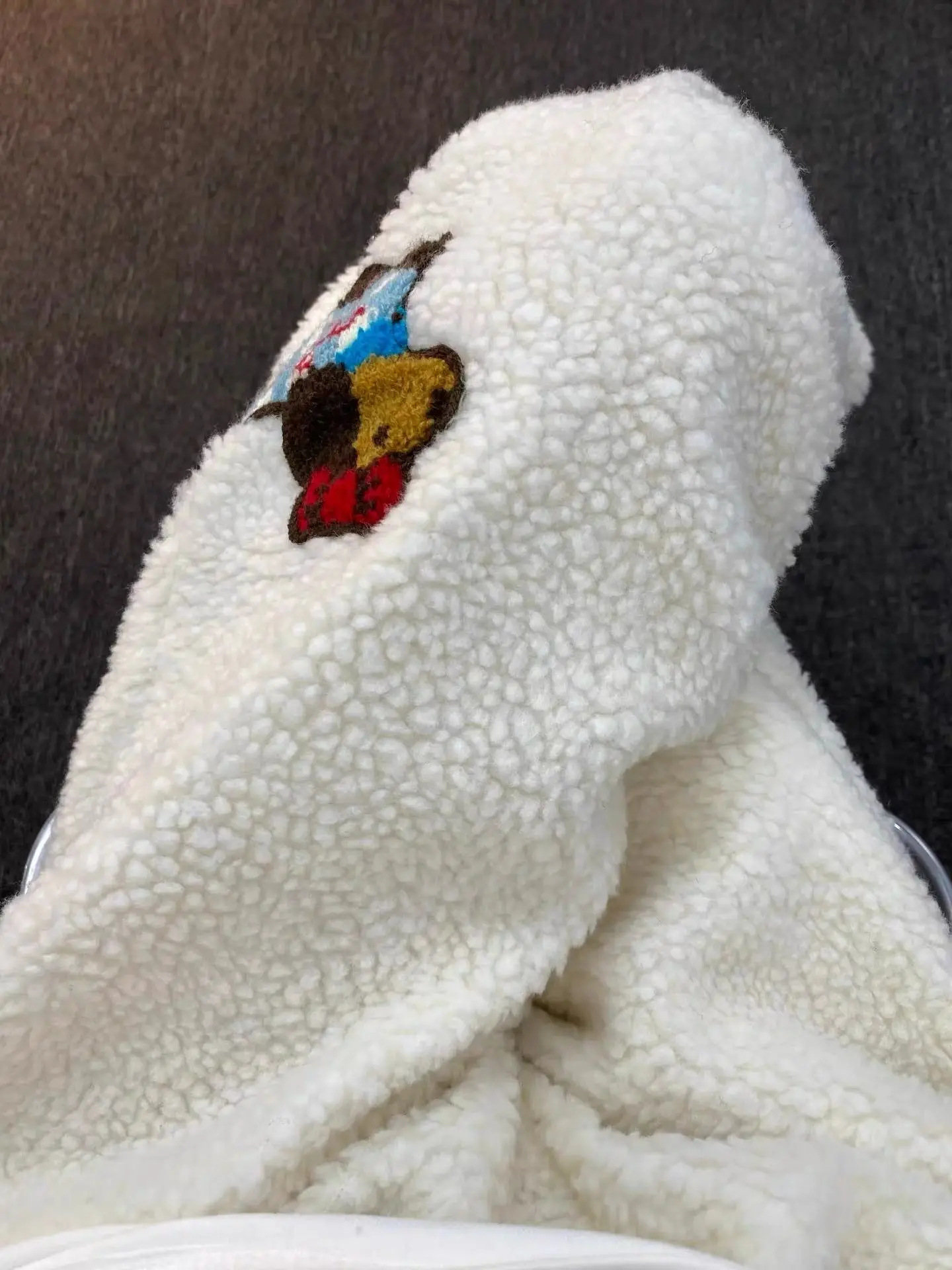 Spodnie z bawełny wełnianej barwione na morelowo, haftowane, dla kobiet i mężczyzn, na zimę, grube i ciepłe, luźne i puszyste, casualowe.