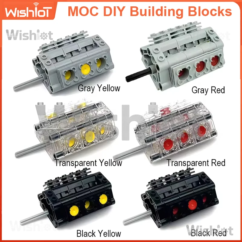 

Комплект для сборки двигателя CaDA V6 MOC, усовершенствованная моторизованная модель с пневматической системой, совместимый с legoeds Technical для взрослых