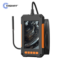 VISHRT 4.3'' Industrial Endoscope Camera HD1080P 2.0MP Waterproof Lens Rigid Cable Inspection Piping Sewer Car Borescope Camera