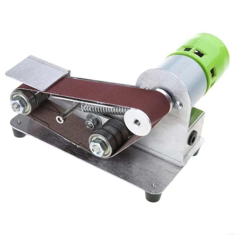 P82E 7 Adjustable Speed Mini Belt Sander Electric Sharpener 15 Degree Belt Grinder