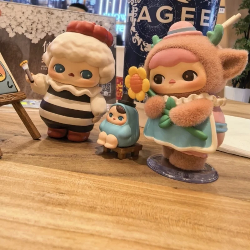 

Genuine Popmart Pucky Fairies Market Series Blind Box Kawaii Action Figure Surprise Mystery Box Home Decor Kids Customized Gift