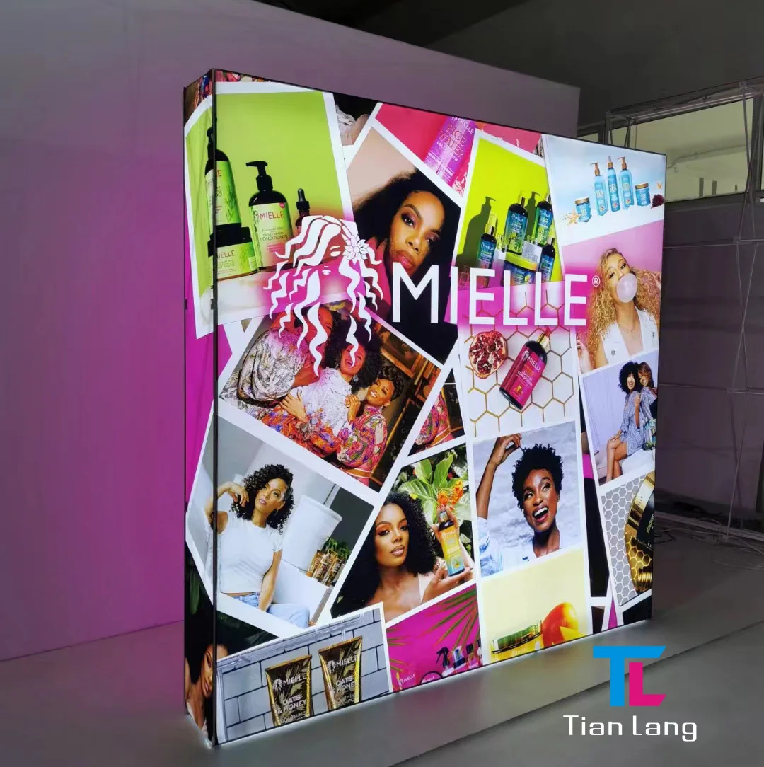 

Quick Assembly Show Hotel Exhibition Event Signature Wall Background Wall Pop-up Grid Folding SEG Light Box