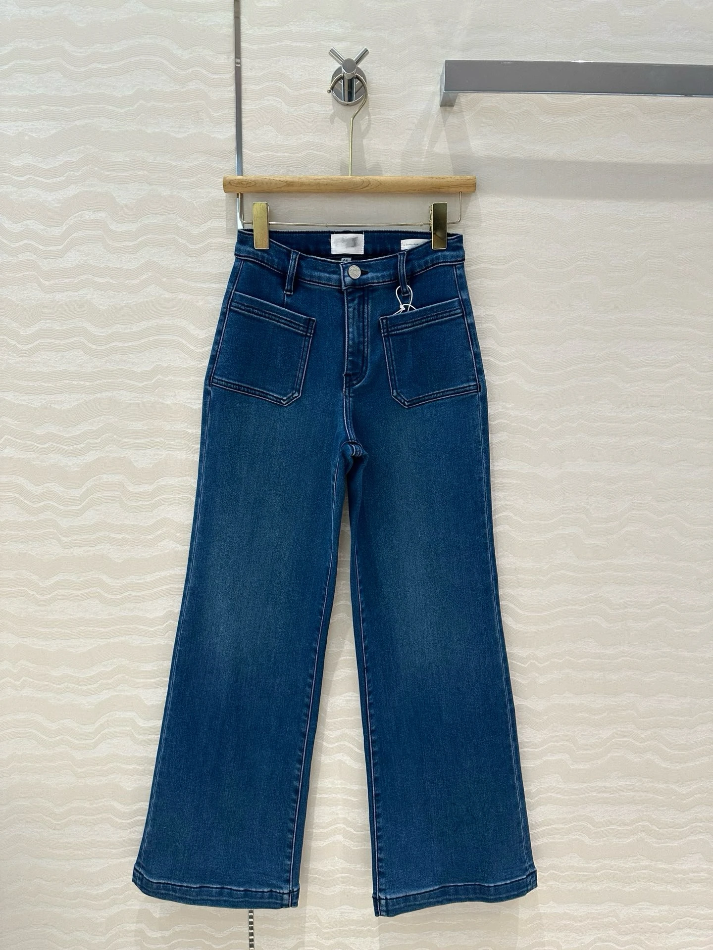 

Осенне-зимние женские джинсовые джинсы на подкладке для похудения с эластичной оберткой вокруг высокой талии, широкие прямые повседневные синие джинсы