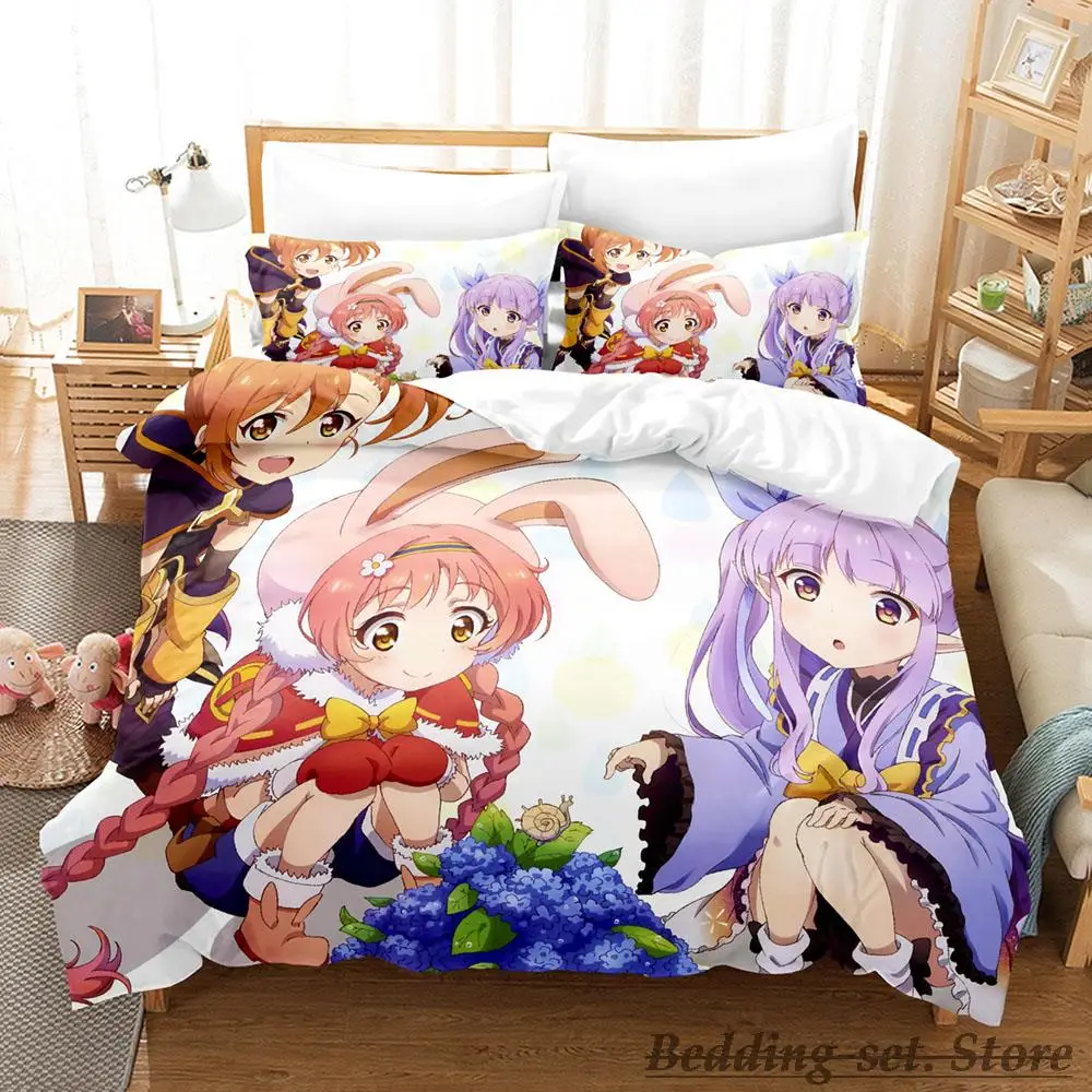 

2023 Princess Connect! ReDive Bedding Set Single Twin Full Queen King Size Bed Set Adult Kid Bedroom Duvetcover Sets Anime