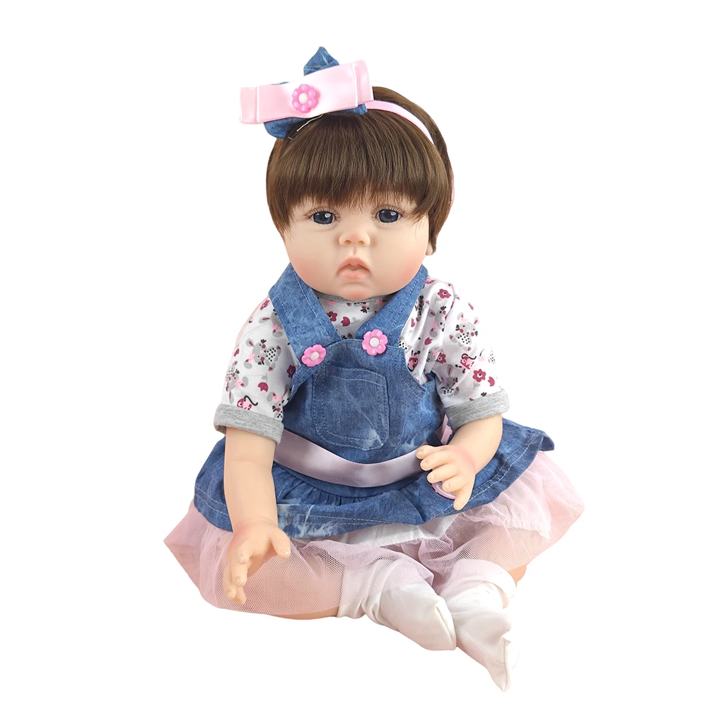 Bambola Reborn Realistica da 55cm, Corpo Morbido in Tessuto Fatto a Mano, Bambola Neonata, Giocattolo da Casa delle Bambole, Regalo Perfetto