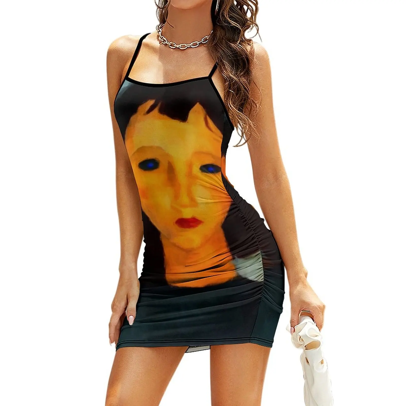 

portrait of a woman Sling Dress cute dress dresses ladies 2026 summer Women's dress summer women's 2026