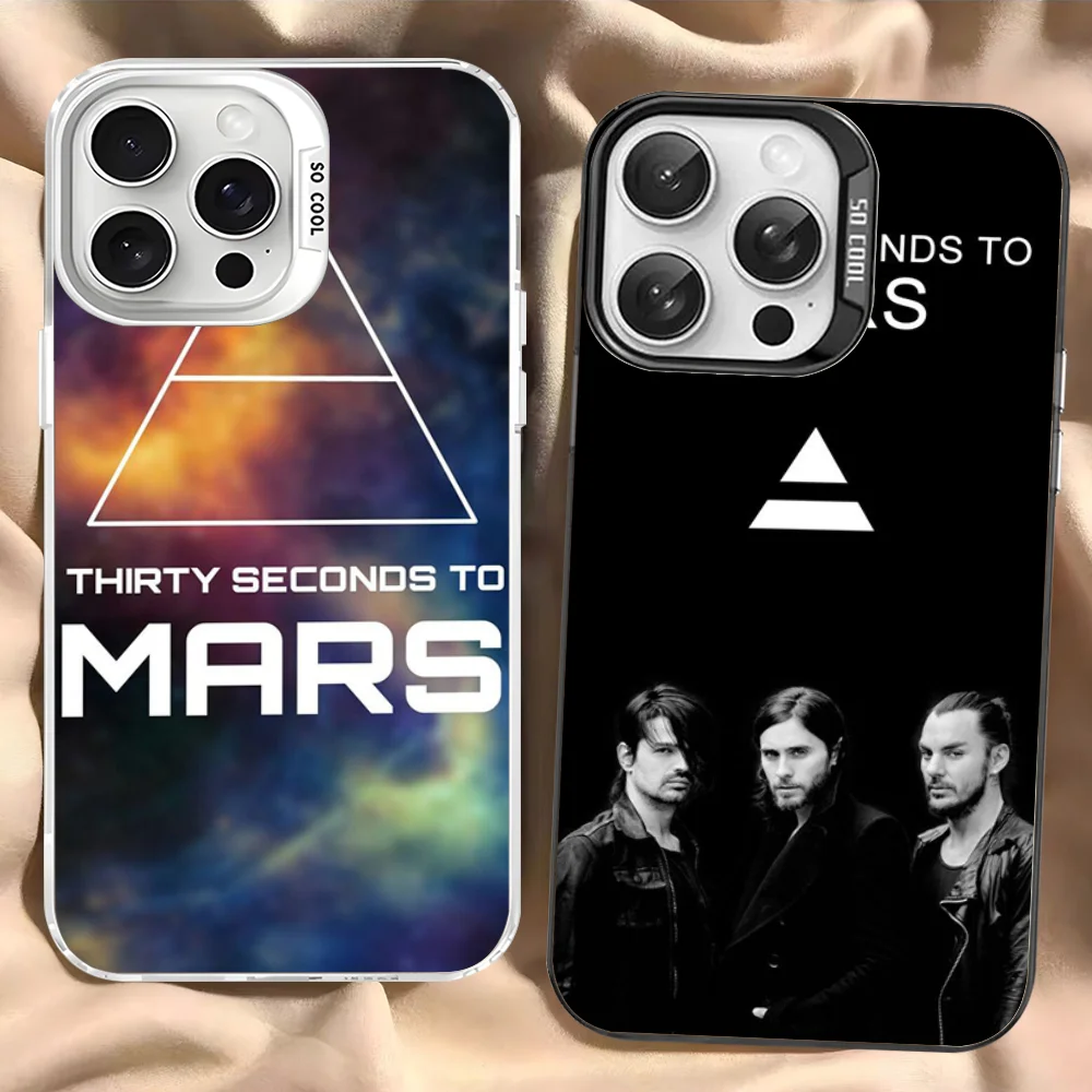 Funda de teléfono de 30 segundos a Marte para iPhone 16 15 14 13 12 11 Pro Max X XR XSMAX cubierta trasera mate a prueba de golpes