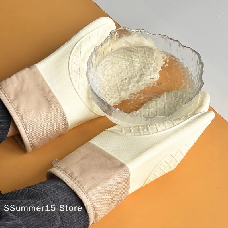 【R】ถุงมือซิลิโคนกันความร้อน กั - Kitchen Baking Gloves บทวิจารณ์และราคา